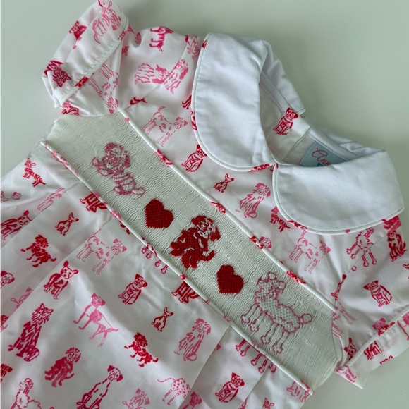 Boys Smocked bubble romper - Picture 2 of 5